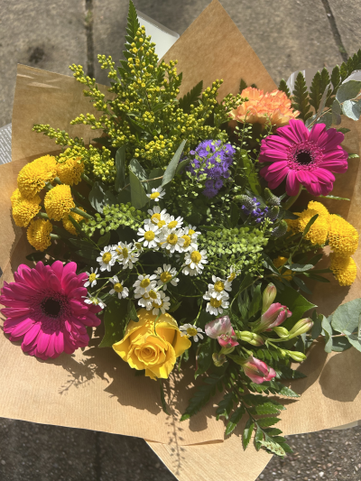 Bold beautiful brights - A vivid celebration in every stem.Send a spectacular dose of sunshine with our brightest most joyful seasonal blooms.